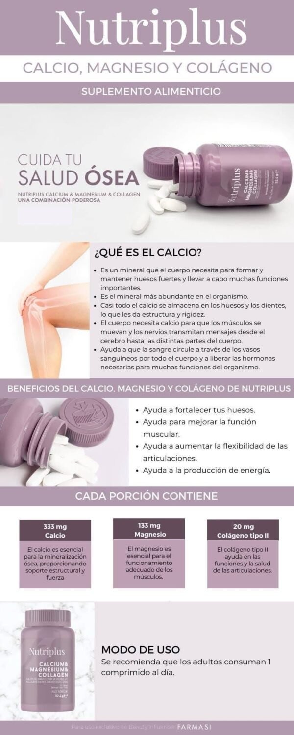 CALCIO,COLAGENO y MAGNESIO